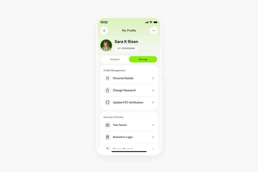 User Profile UI 