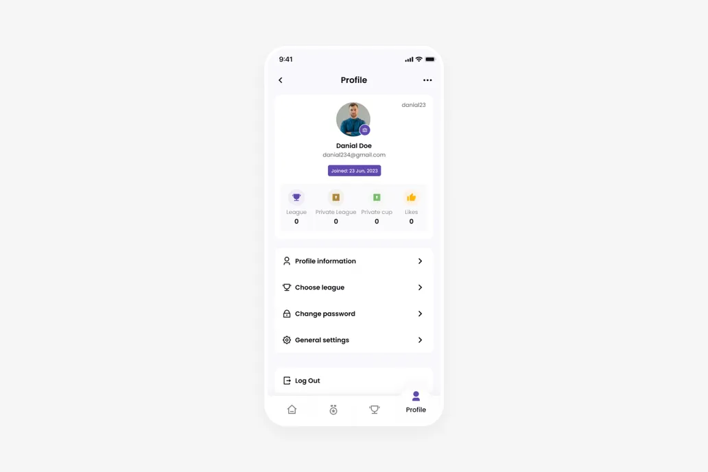 User Profile UI 