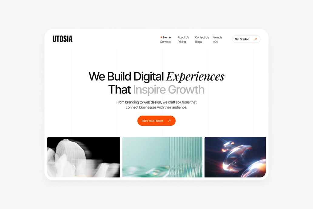 Utosia 3.0 - Agency Figma UI