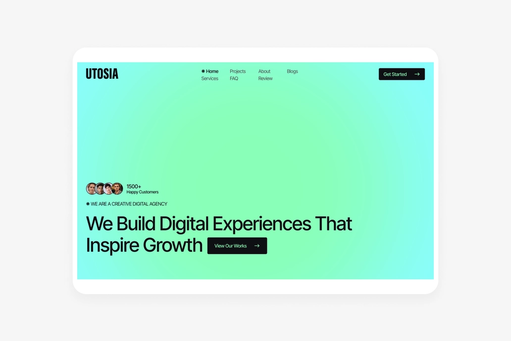 Utosia - Agency Figma UI