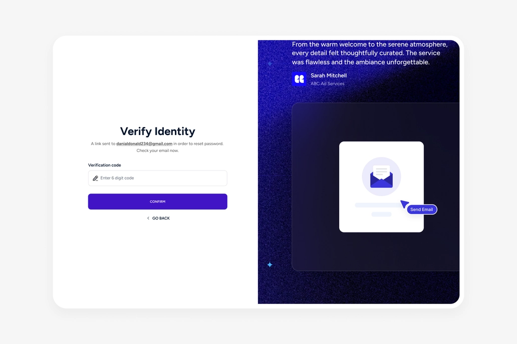 Verify Identity Ui