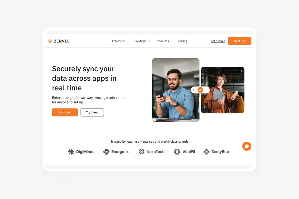 Zenvix - Service Figma Header