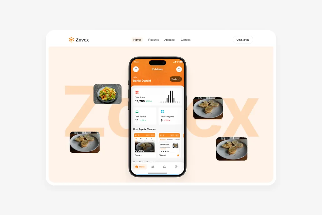 Zovex 2.0 - Service Figma UI