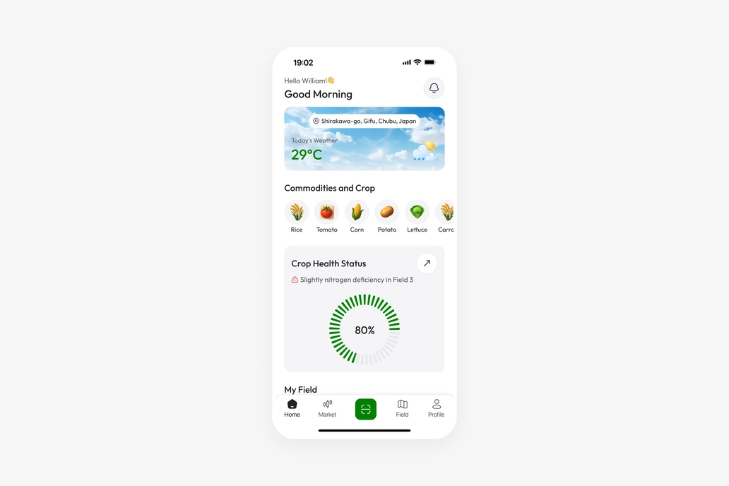 Agriculture Saas App UI