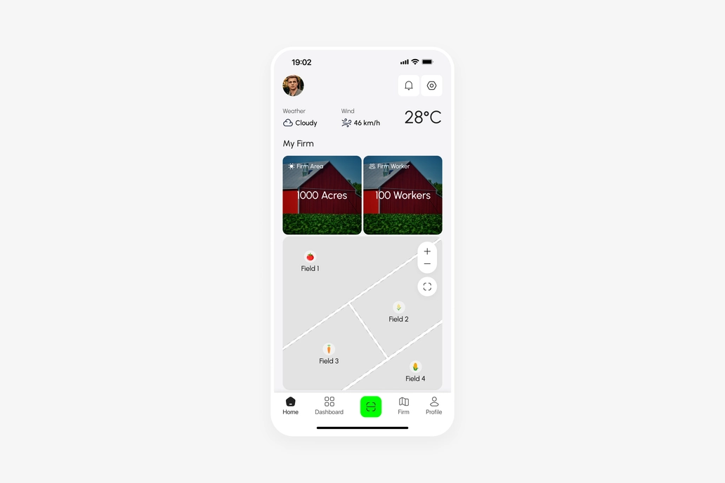 Agriculture Saas App UI