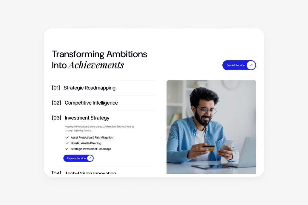 Arvexa - Service Figma UI