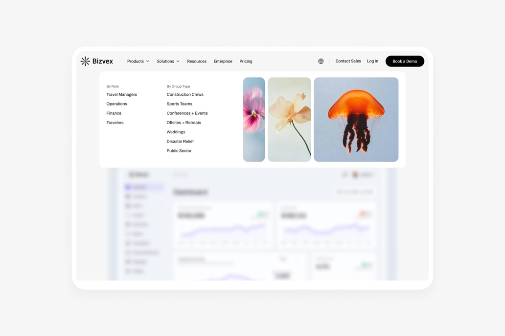 Bizvex - Mega Dropdown Menu