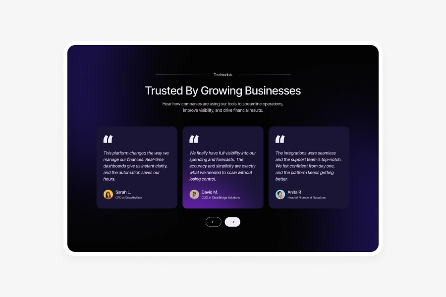 Devory - Testimonial