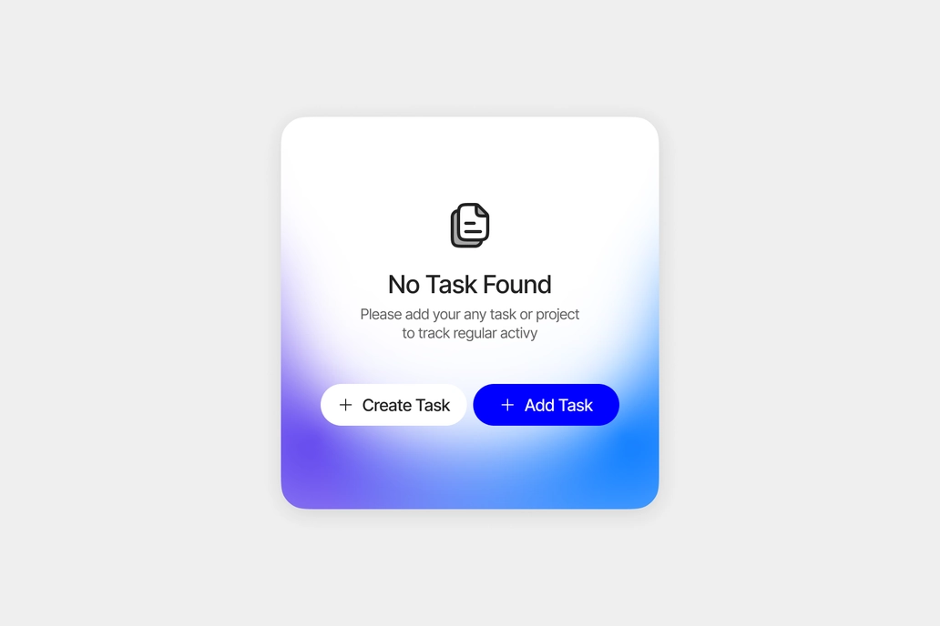 Empty State Card Figma UI Design