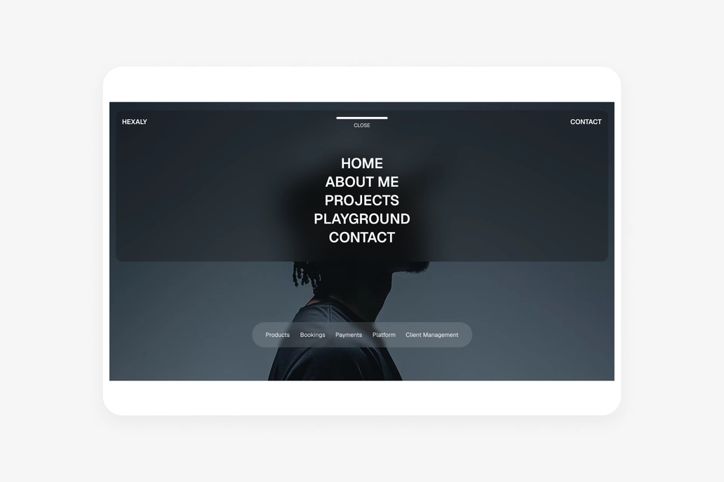 Hexaly - Full Screen Menu