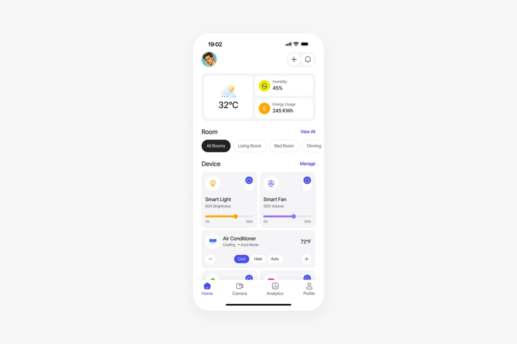Home Automation App UI