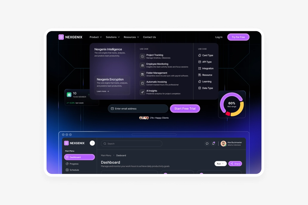 Nexgenix - Mega Dropdown Menu