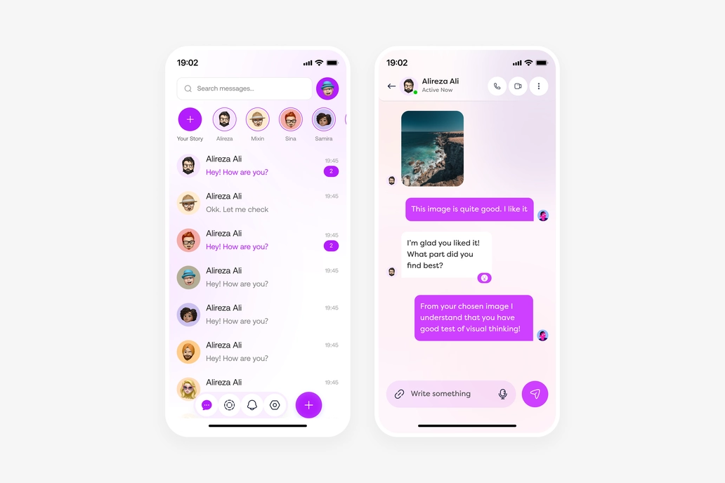 Online Chatting App UI