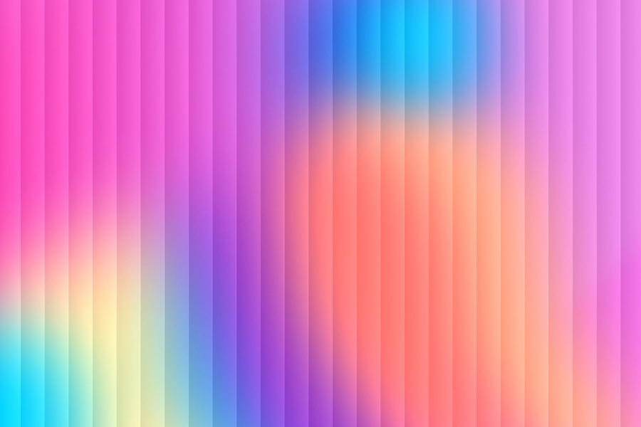 Rainbow Mesh and Fractal Glass Gradient