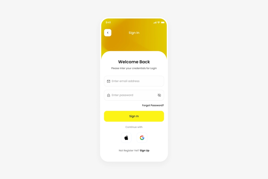Sign In Screen UI