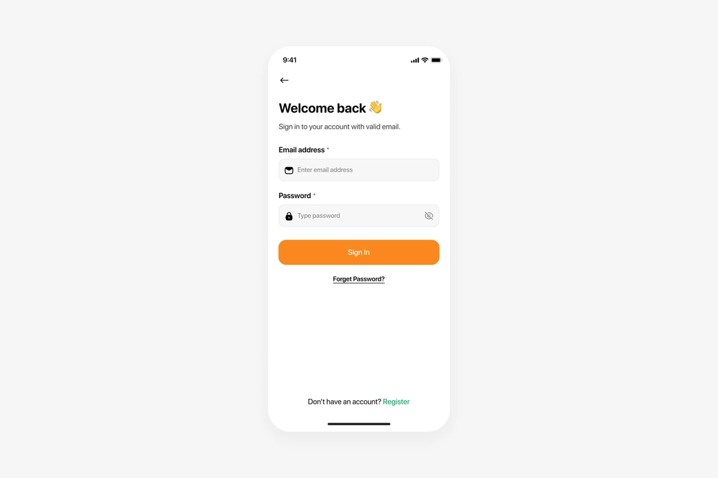 Sign In Screen UI