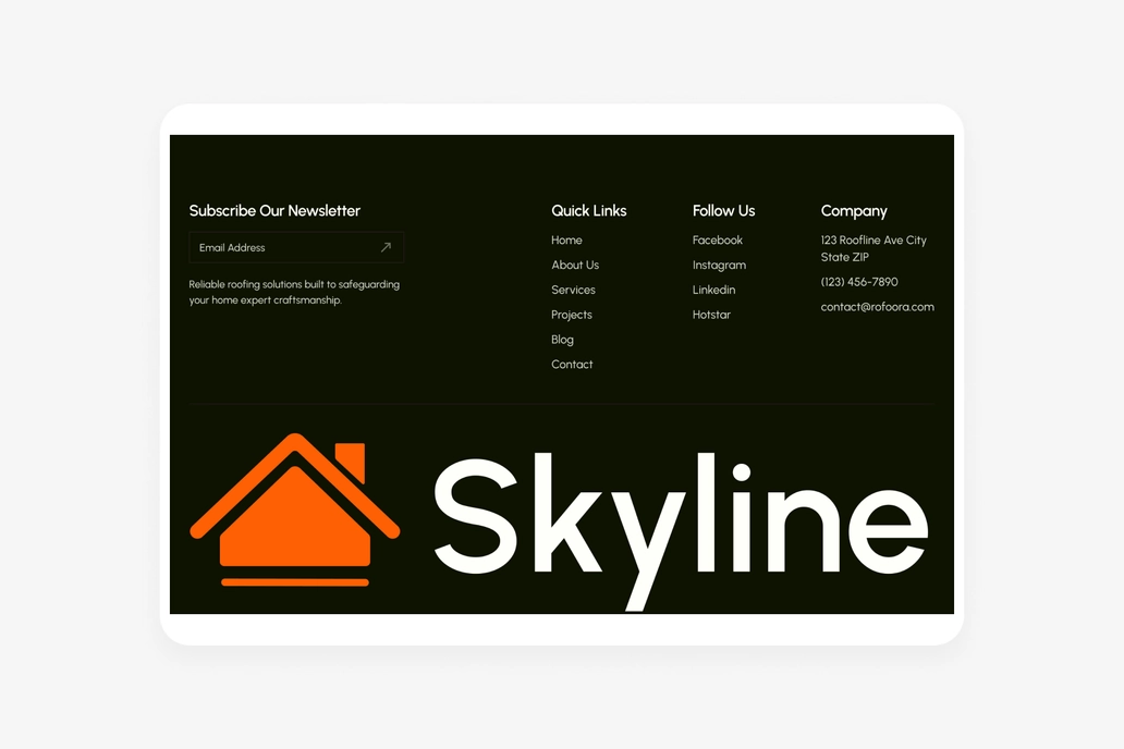 Skyline - Footer
