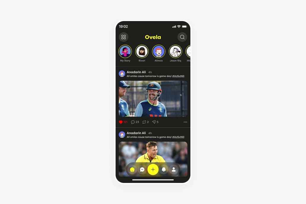Social Media App UI