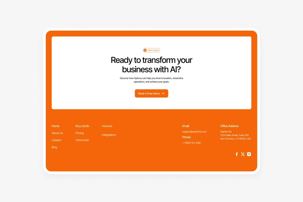 Startity - Footer