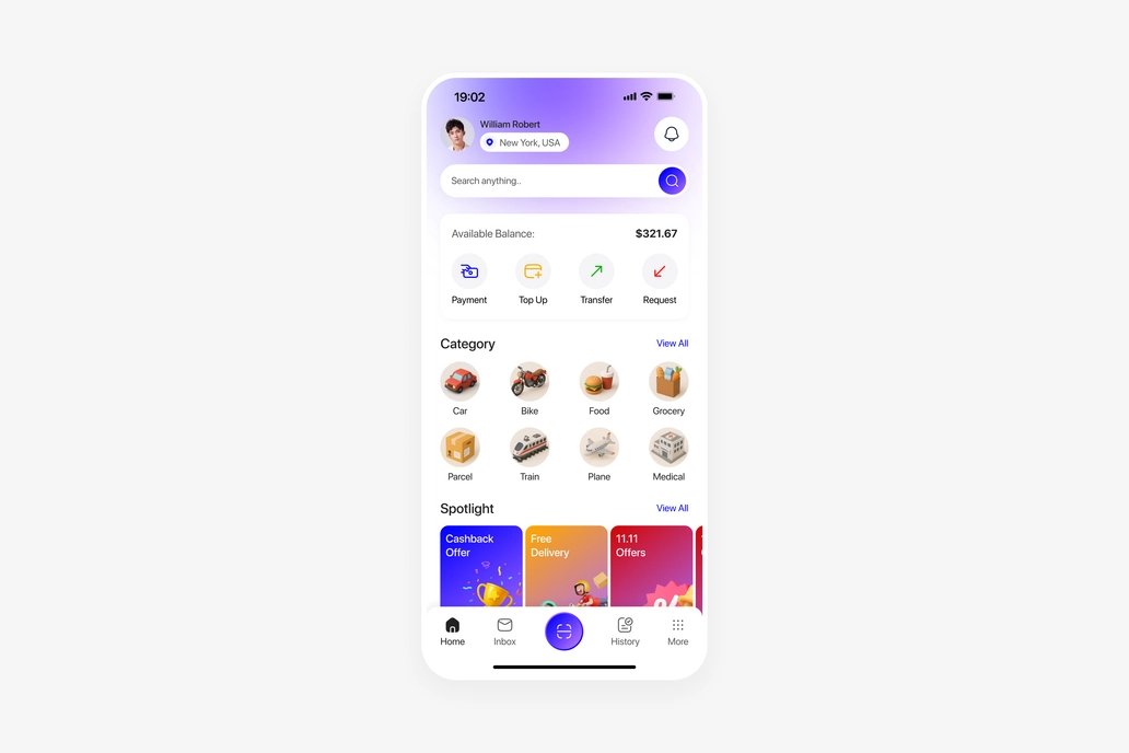 Super App Home UI