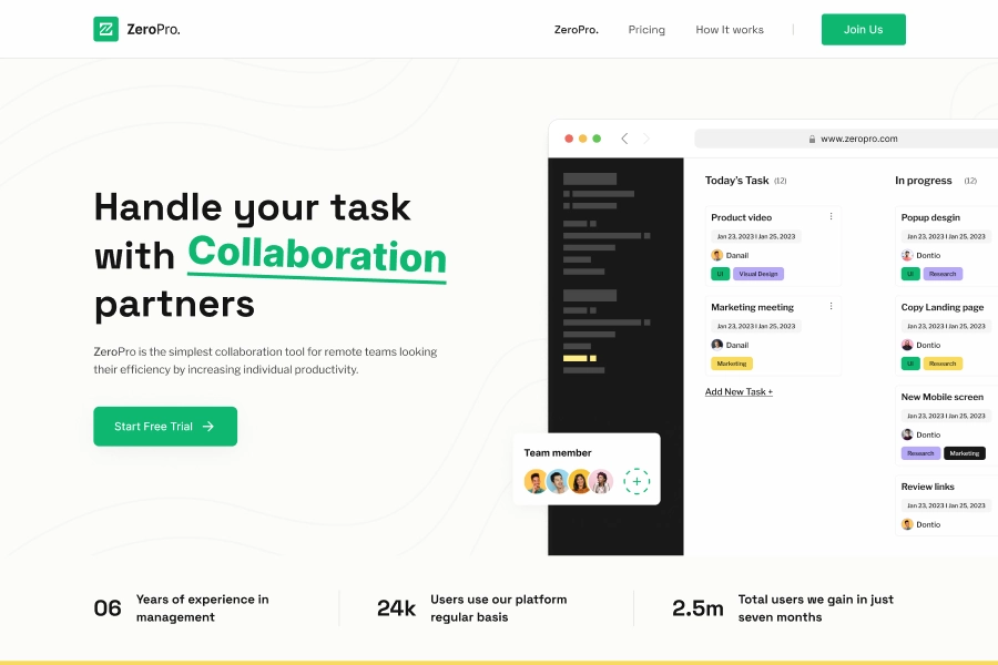SaaS Landing Page - 1