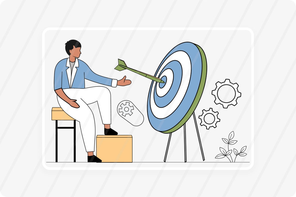 Business Target Achievement Concept Illustration