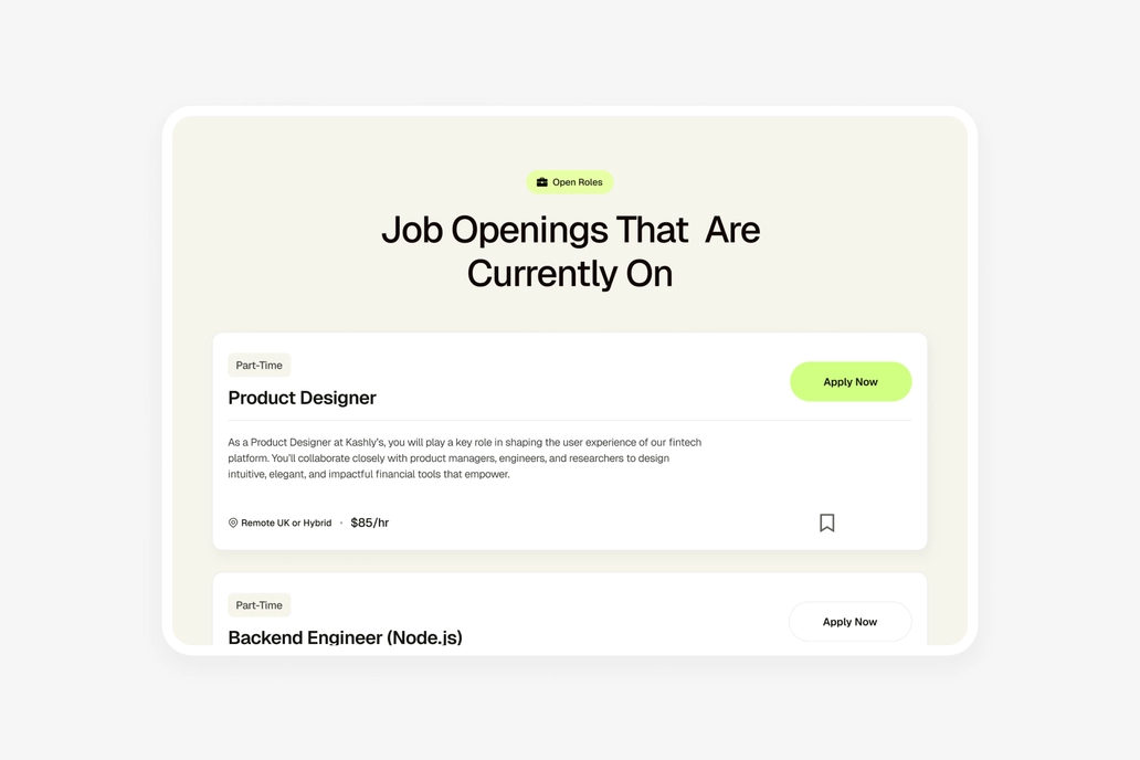 Open Roles
