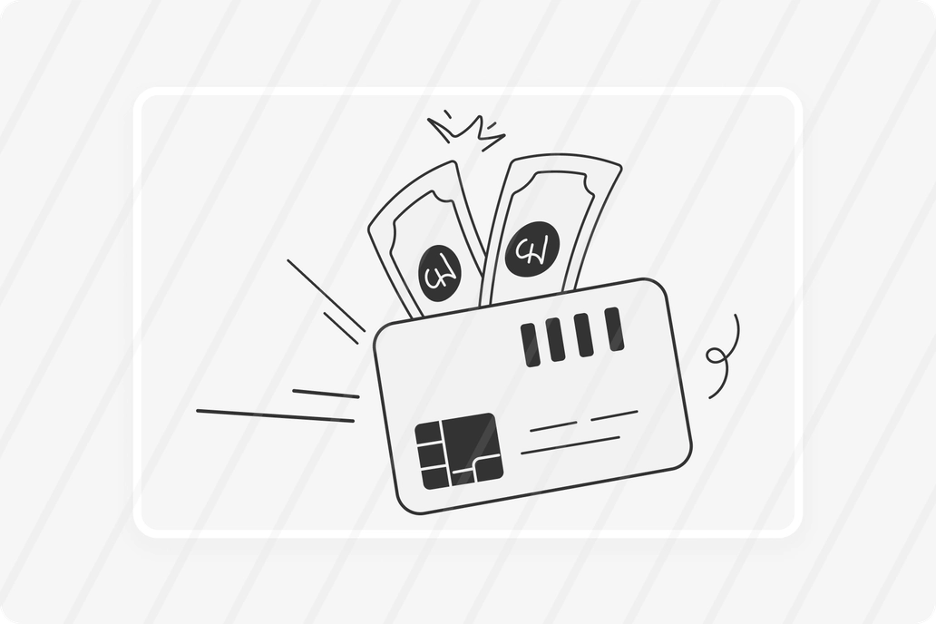 Credit Card Payment and Financial Transaction Concept Illustration