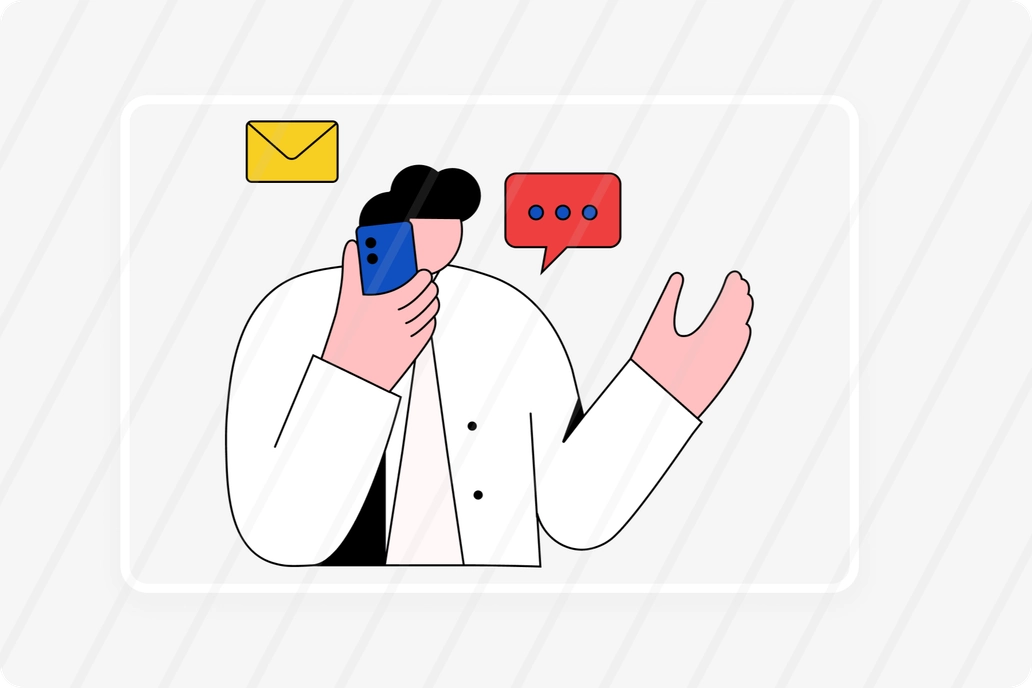 Customer Support Call Concept Illustration