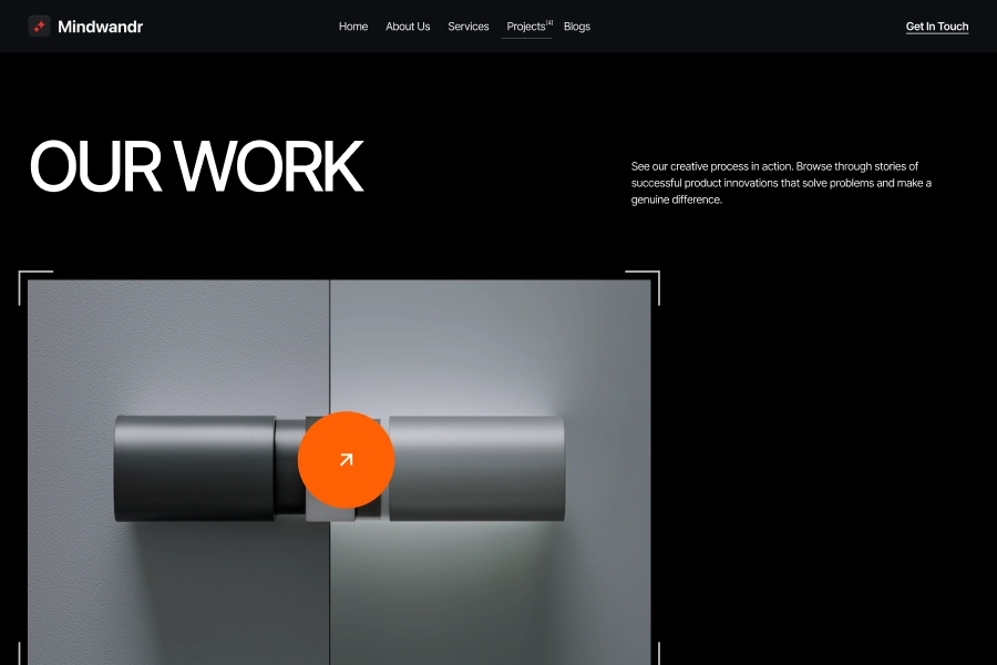 Creative Agency Project Page 