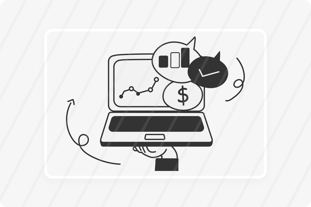 Financial Data Analysis Concept Illustration