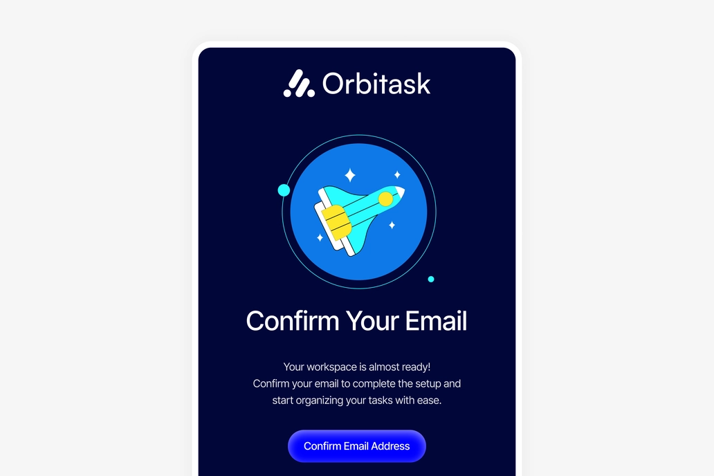 Saas product Confirmation Email Template