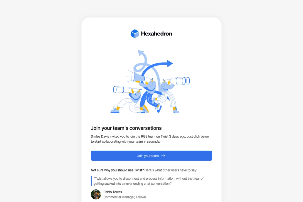 Saas Product Welcome Email Template UI