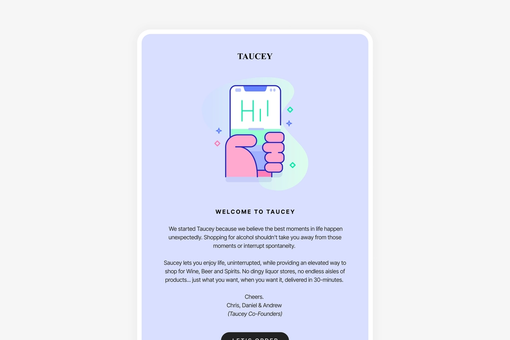 Saas Product Welcome Email Template UI