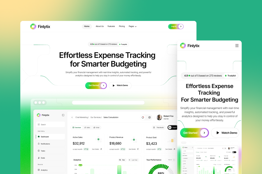 Finlytix Finance Template thumbnail 3