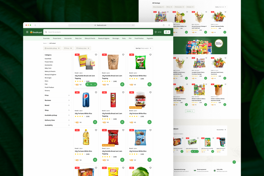 Freshcart-Grocery website (Free) thumbnail 1