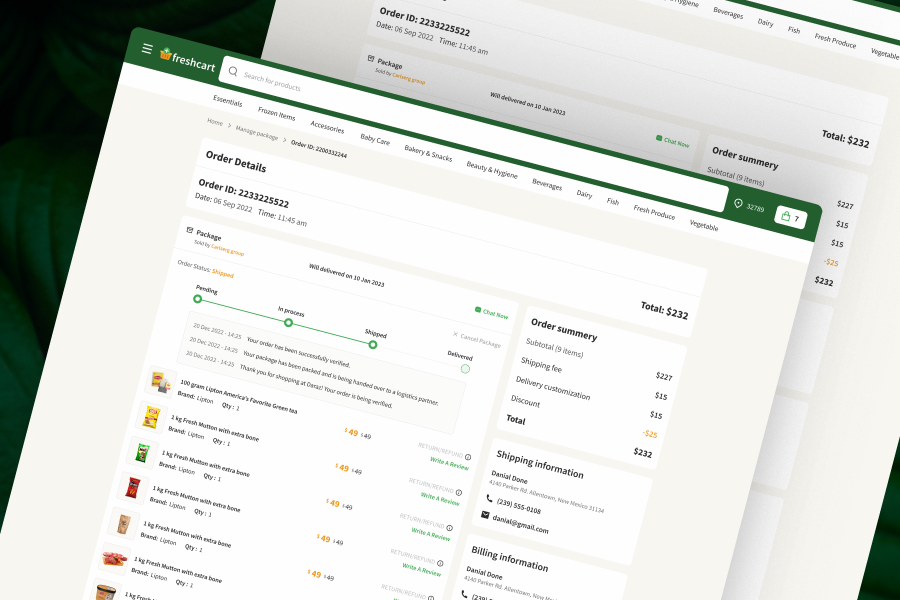 Freshcart-Grocery website (Free) thumbnail 2