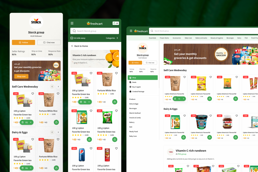 Freshcart-Grocery website (Free) thumbnail 3