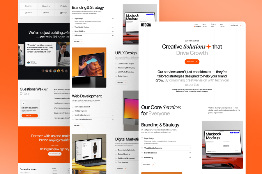 Utosia-Digital Agency Template thumbnail 1