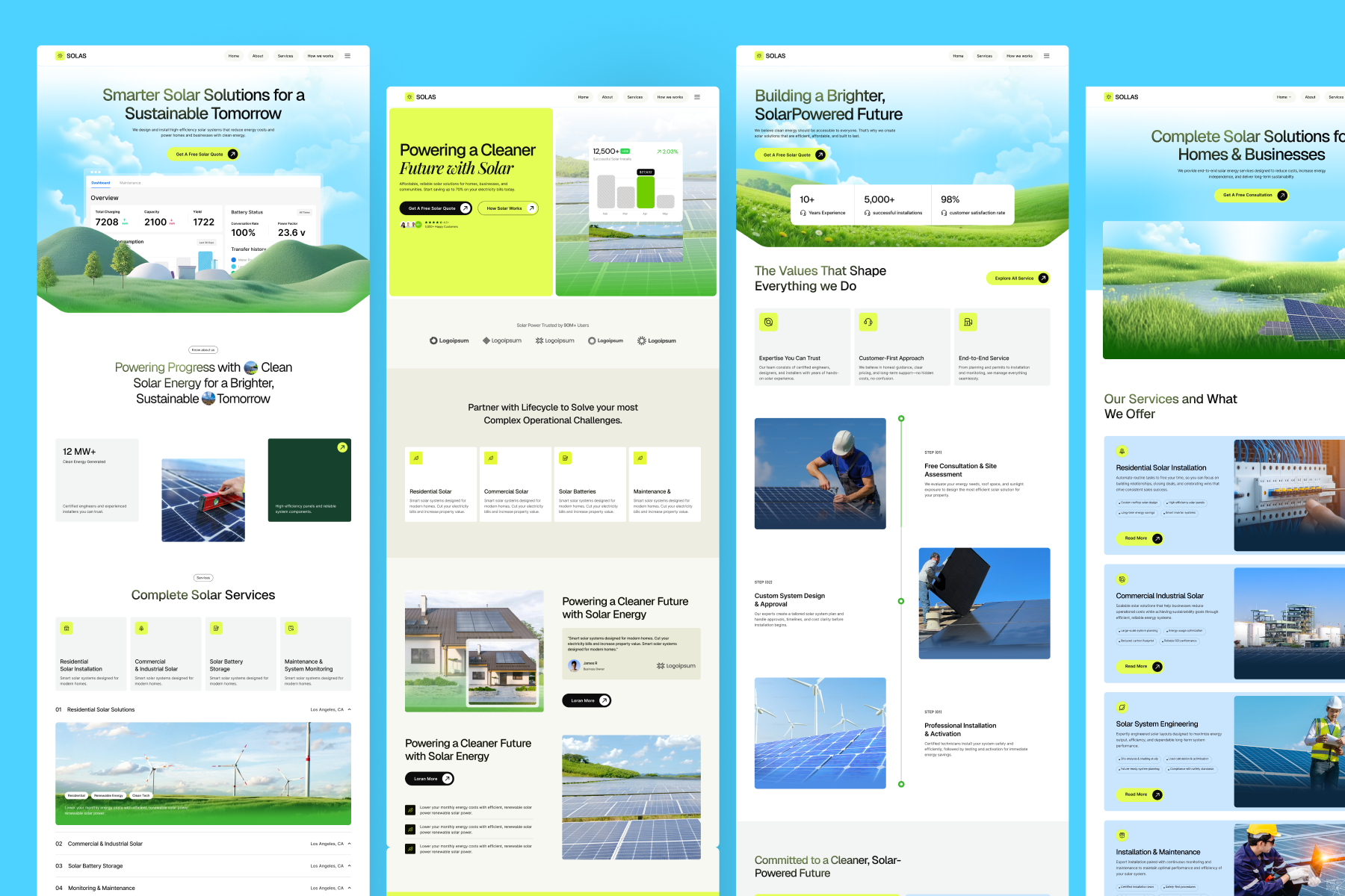 Solas-Solar Company Template thumbnail 1