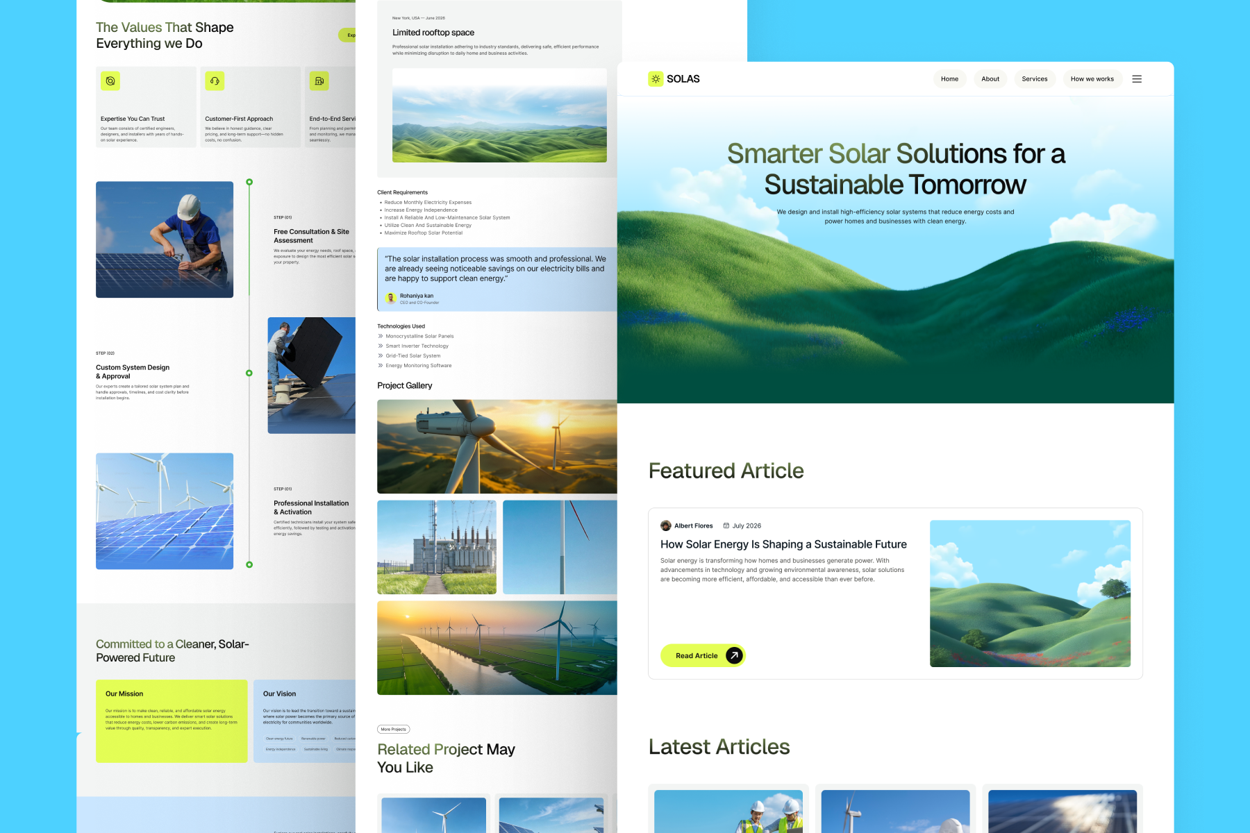 Solas-Solar Company Template thumbnail 2
