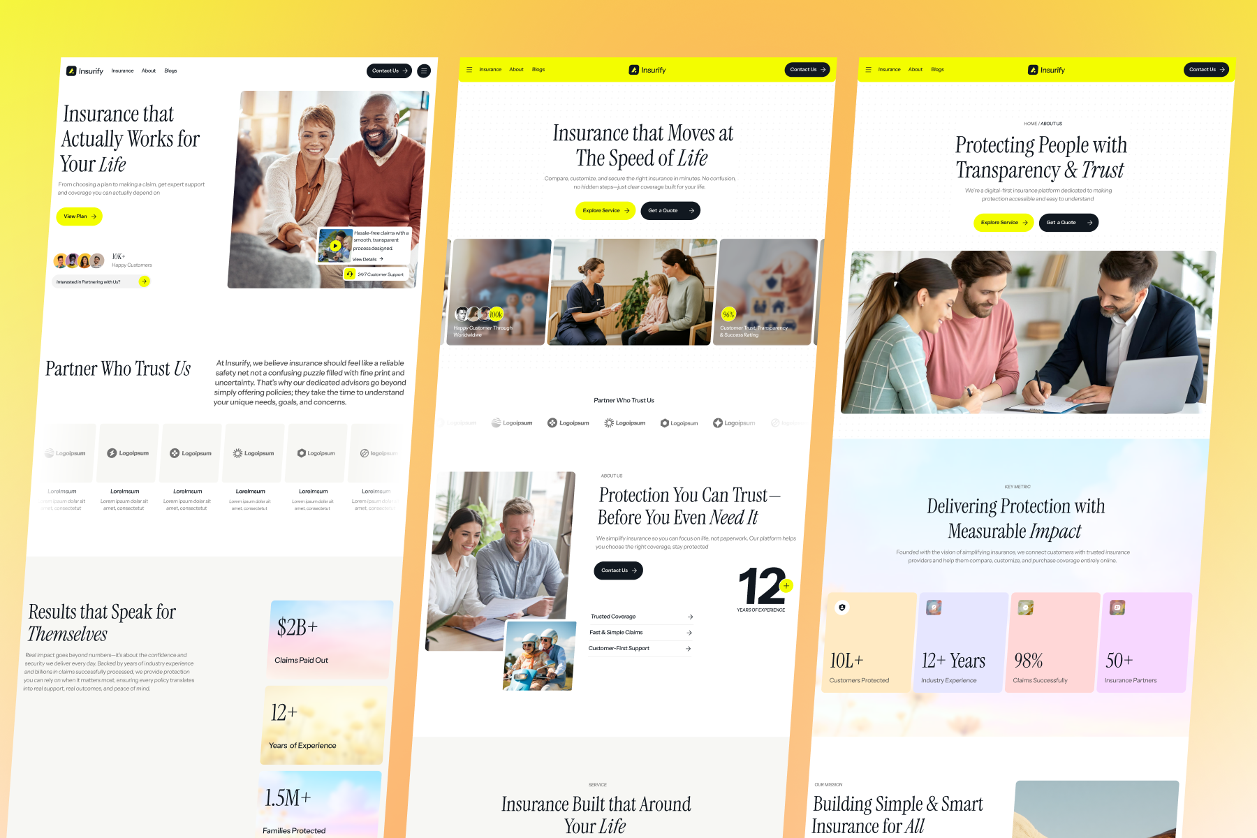 Insurify—Insurance Template thumbnail 1