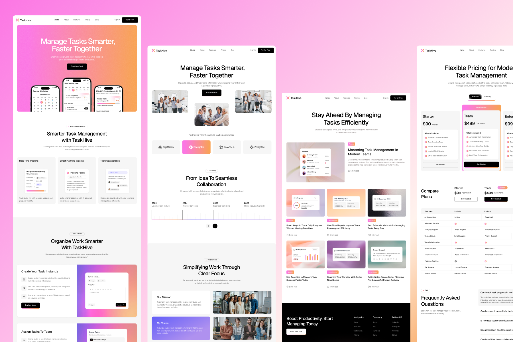 TaskHive-Task Management Template thumbnail 1