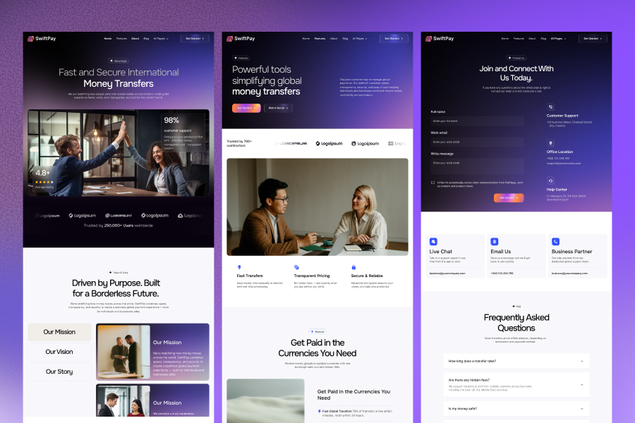 Swiftpay-Finance Template thumbnail 2