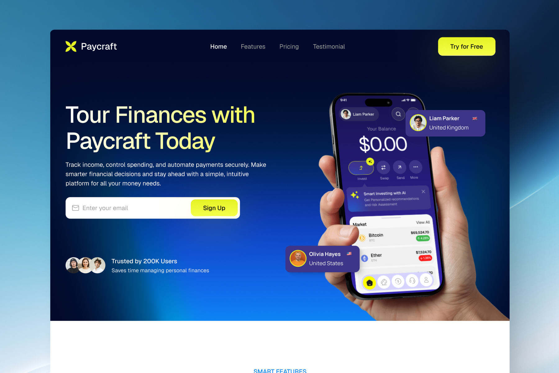 Paycraft-Fintech Template
