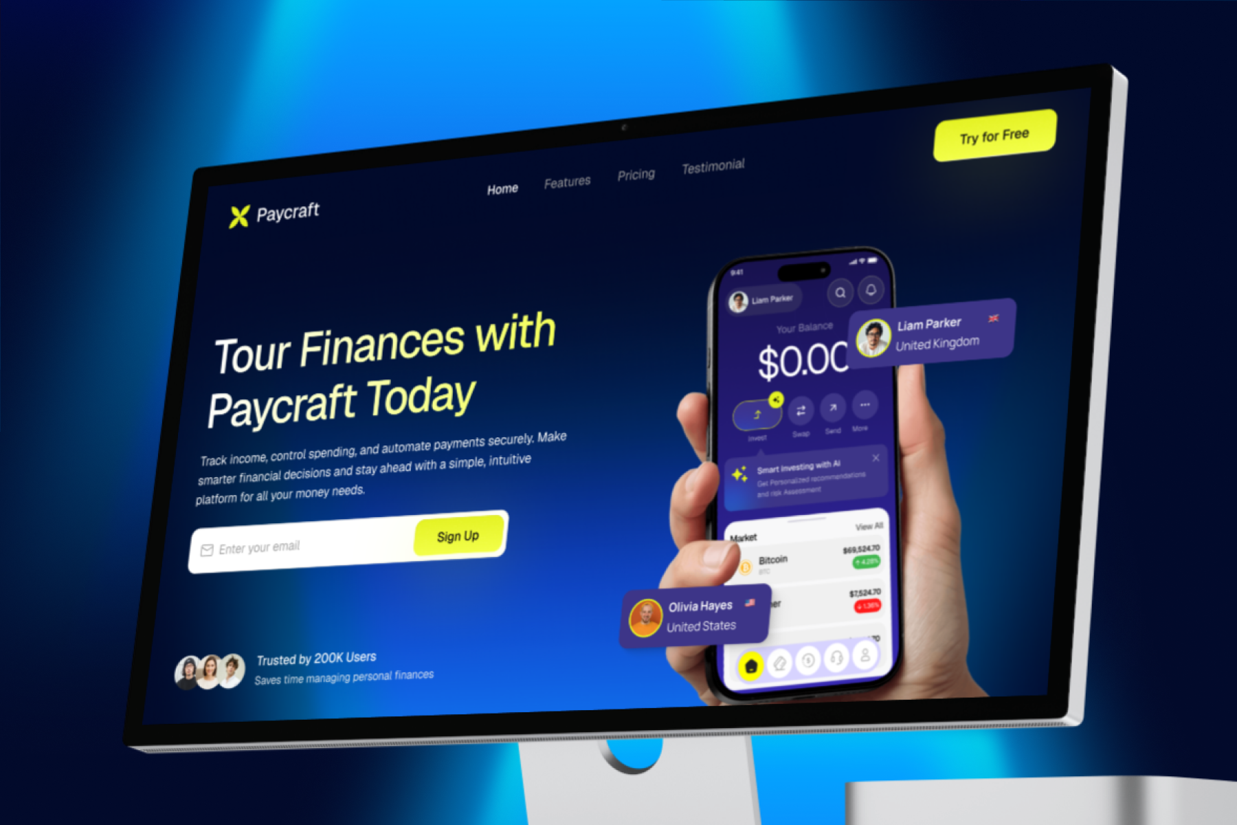 Paycraft-Fintech Template thumbnail 3