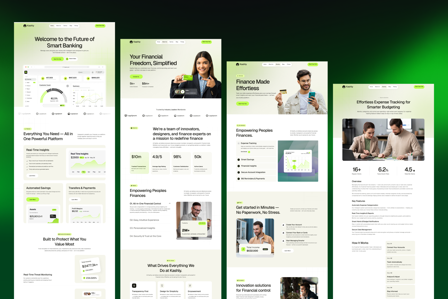 Kasly-Fintech Template thumbnail 1