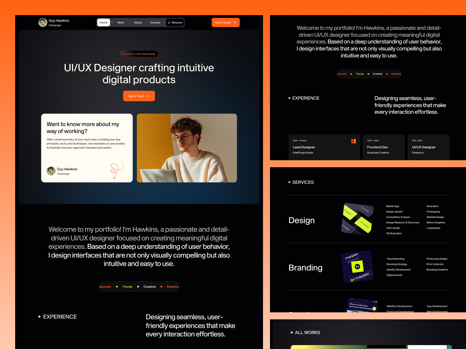 Personal Portfolio UI Template thumbnail 2