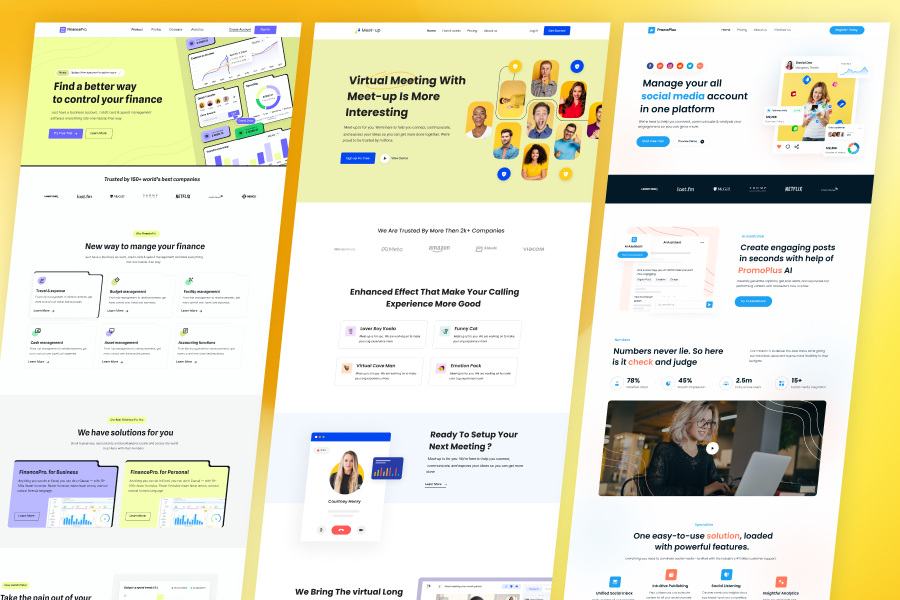 SaaS Landing Bundle thumbnail 1